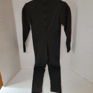 Soft Touch Softouch by Susan Fixel 1 Black Piece Body Long Suit Jumpsuit Vintage
